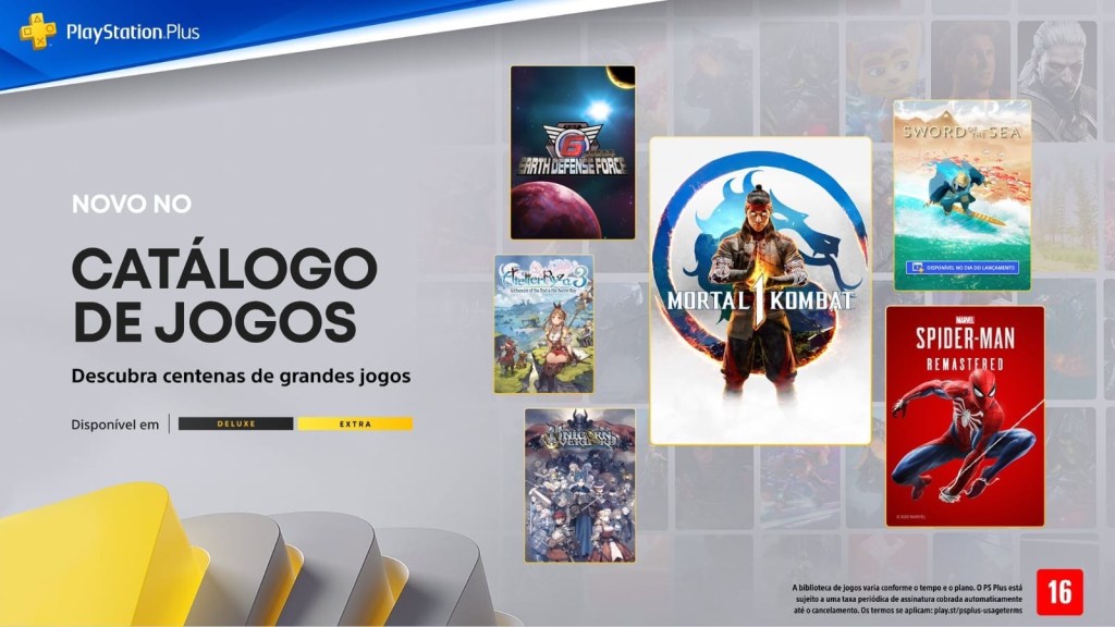 Jogos da Playstation Plus Extra de agosto foram&nbsp;revelados
