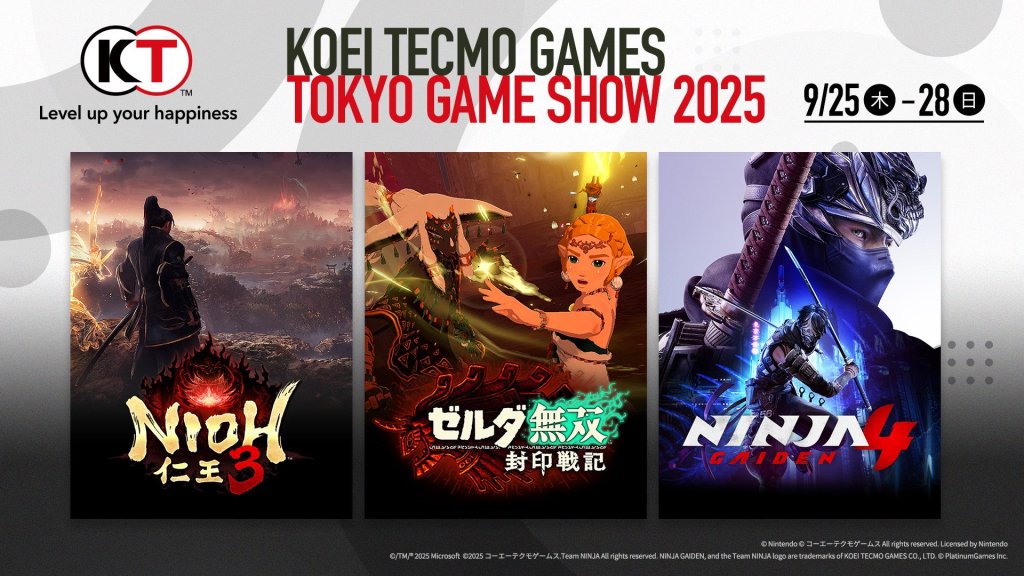 Koei Tecmo Terá Demos Jogáveis de NINJA GAIDEN 4 e Nioh 3 na Tokyo Game&nbsp;Show