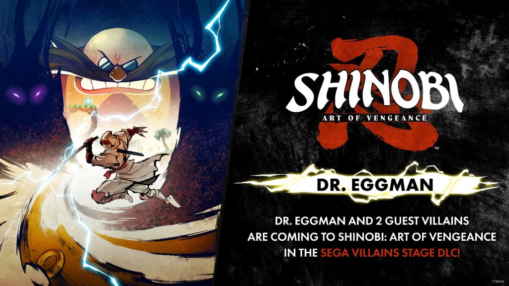 Shinobi Enfrentará Dr. Eggman em DLC Crossover com Vilões Clássicos da&nbsp;SEGA