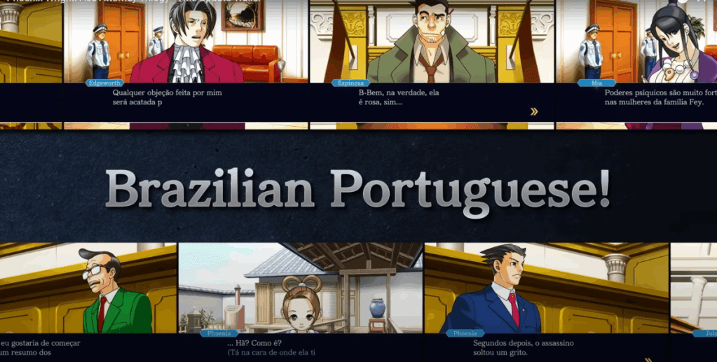 Phoenix Wright Ace Attorney Trilogy finalmente receberá legendas em português do Brasil em nova&nbsp;atualização