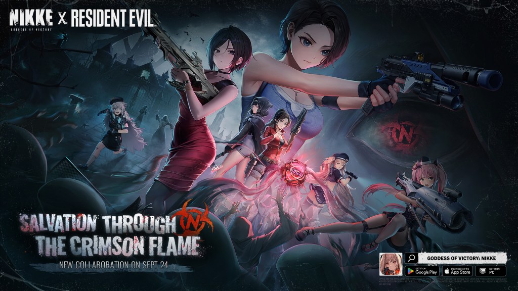Crossover de Goddess of Victory: Nikke com Resident Evil trará Jill, Ada e Claire ao&nbsp;jogo