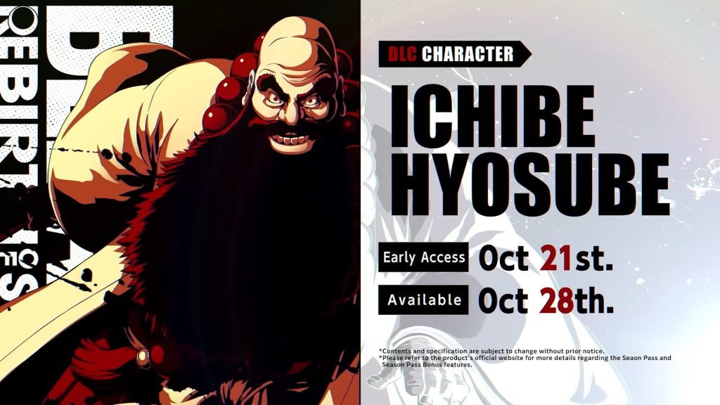 Ichibe Hyosube chega amanhã a Bleach: Rebirth of Souls para donos do Passe de&nbsp;Temporada