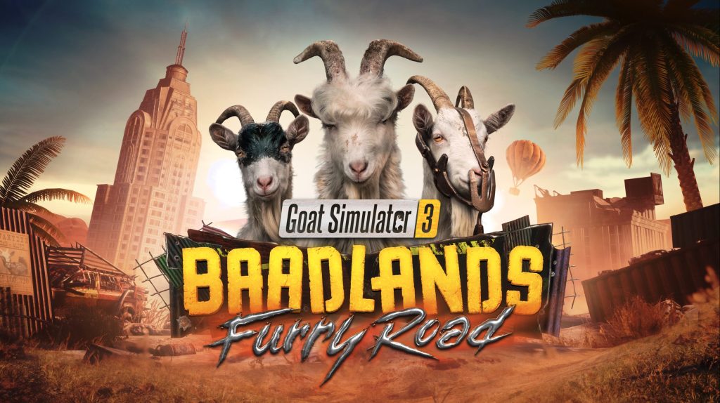 Goat Simulator 3 anuncia DLC “Baadlands: Furry Road” com temática pós-apocalíptica