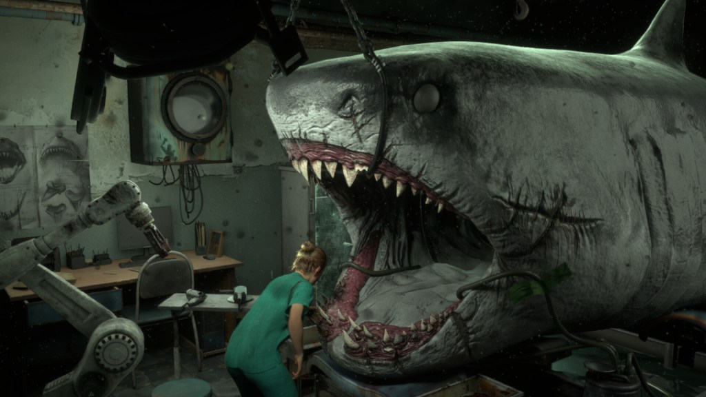 Shark Dentist, simulador de dentista de tubarões, ganha&nbsp;gameplay