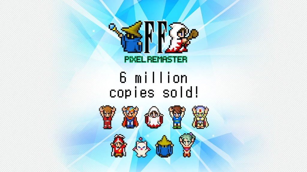 Final Fantasy Pixel Remaster supera 6 milhões de unidades&nbsp;vendidas