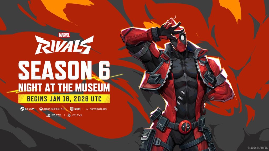 Marvel Rivals: Temporada 6, ‘Night at the Museum’, chega em janeiro com&nbsp;Deadpool