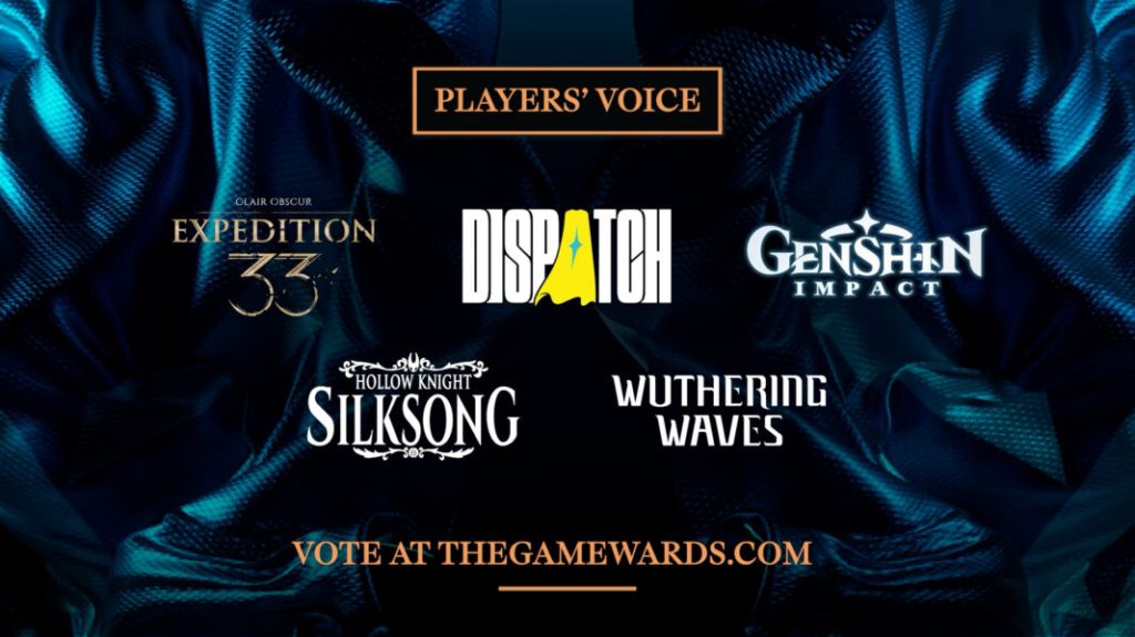 The Game Awards revela os 5 finalistas do Players’&nbsp;Voice