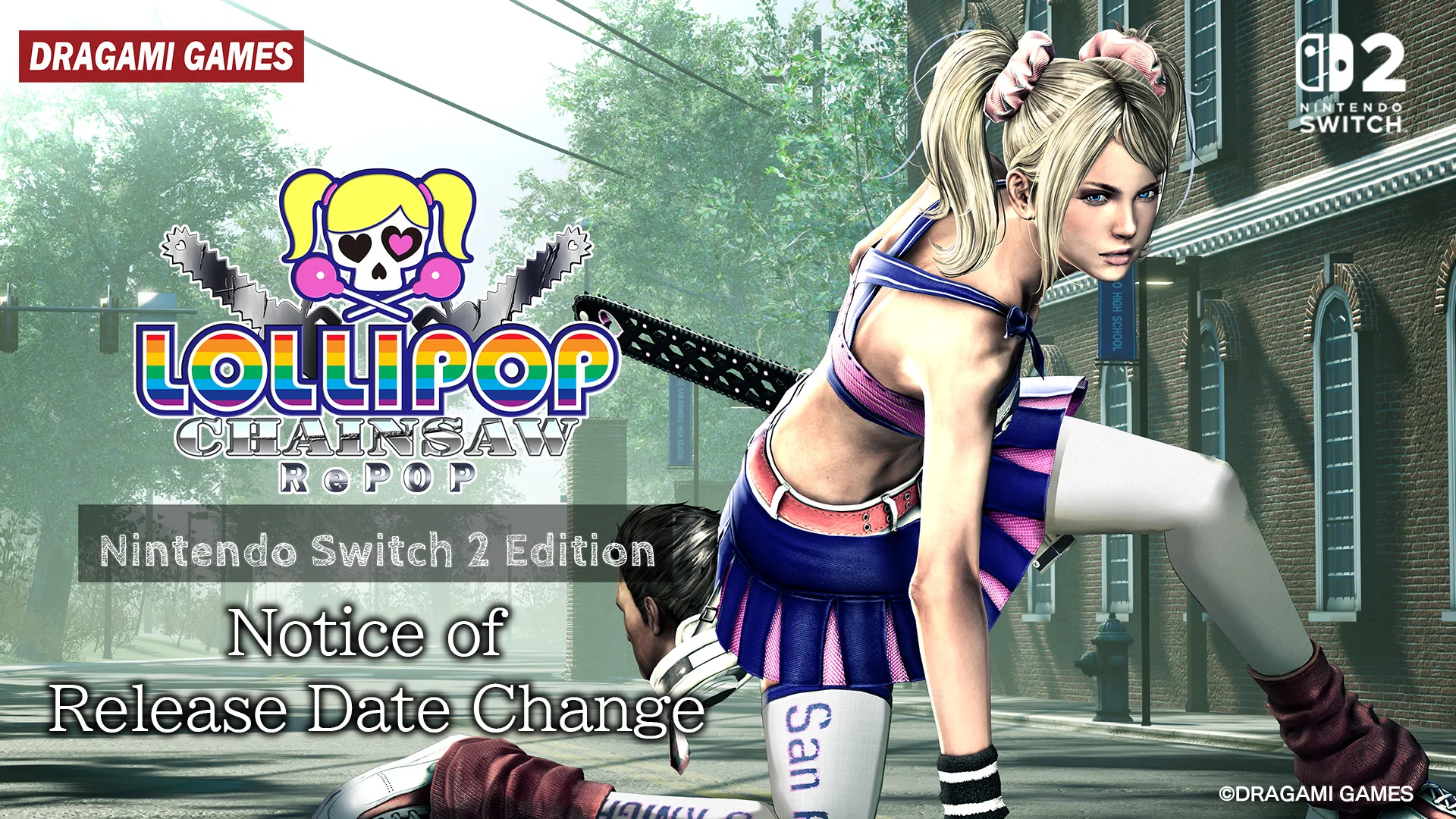 Lollipop Chainsaw RePOP para Nintendo Switch 2 chega em 28 de maio