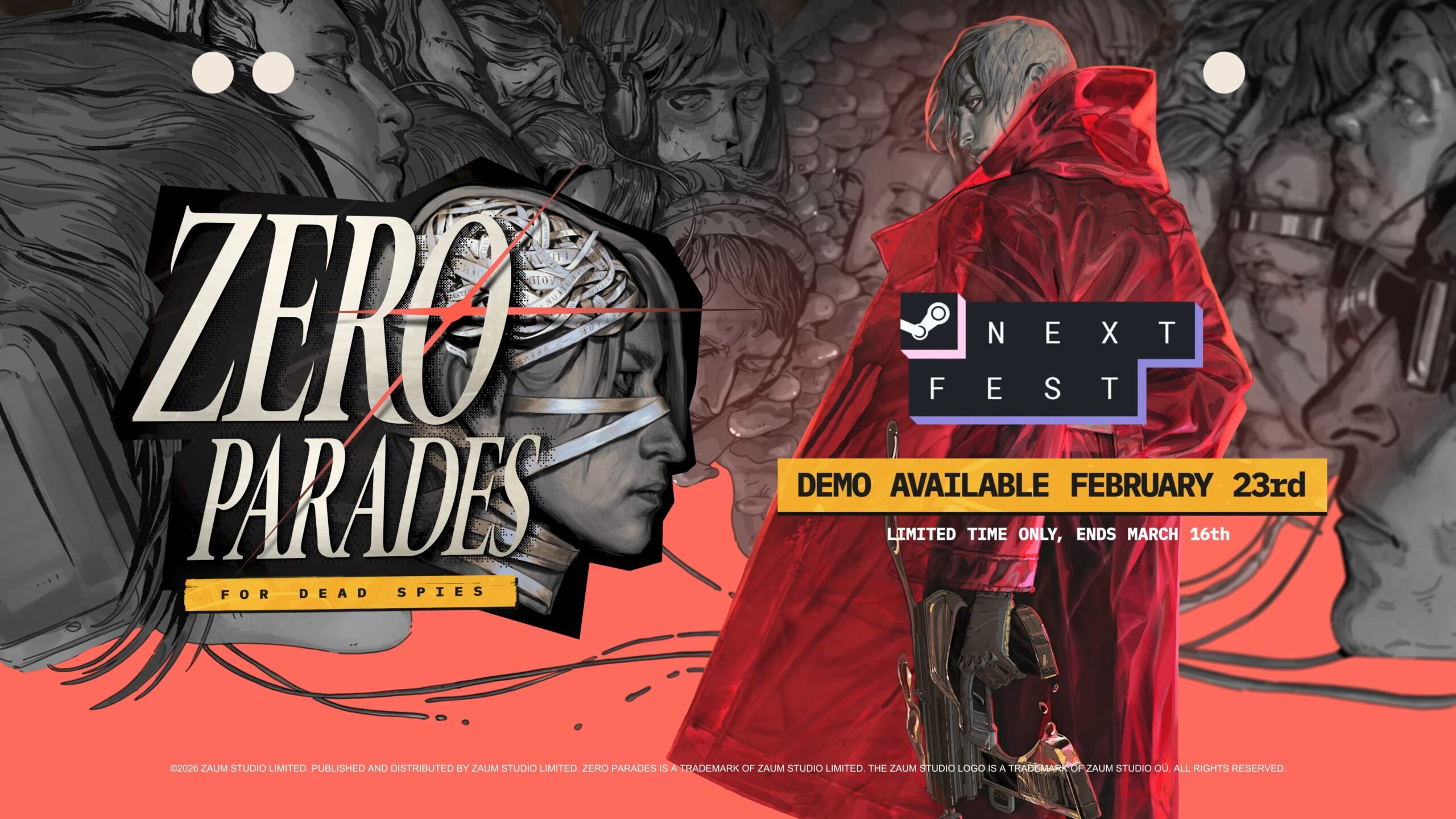 ZERO PARADES: For Dead Spies ganha demo pro Steam Next Fest