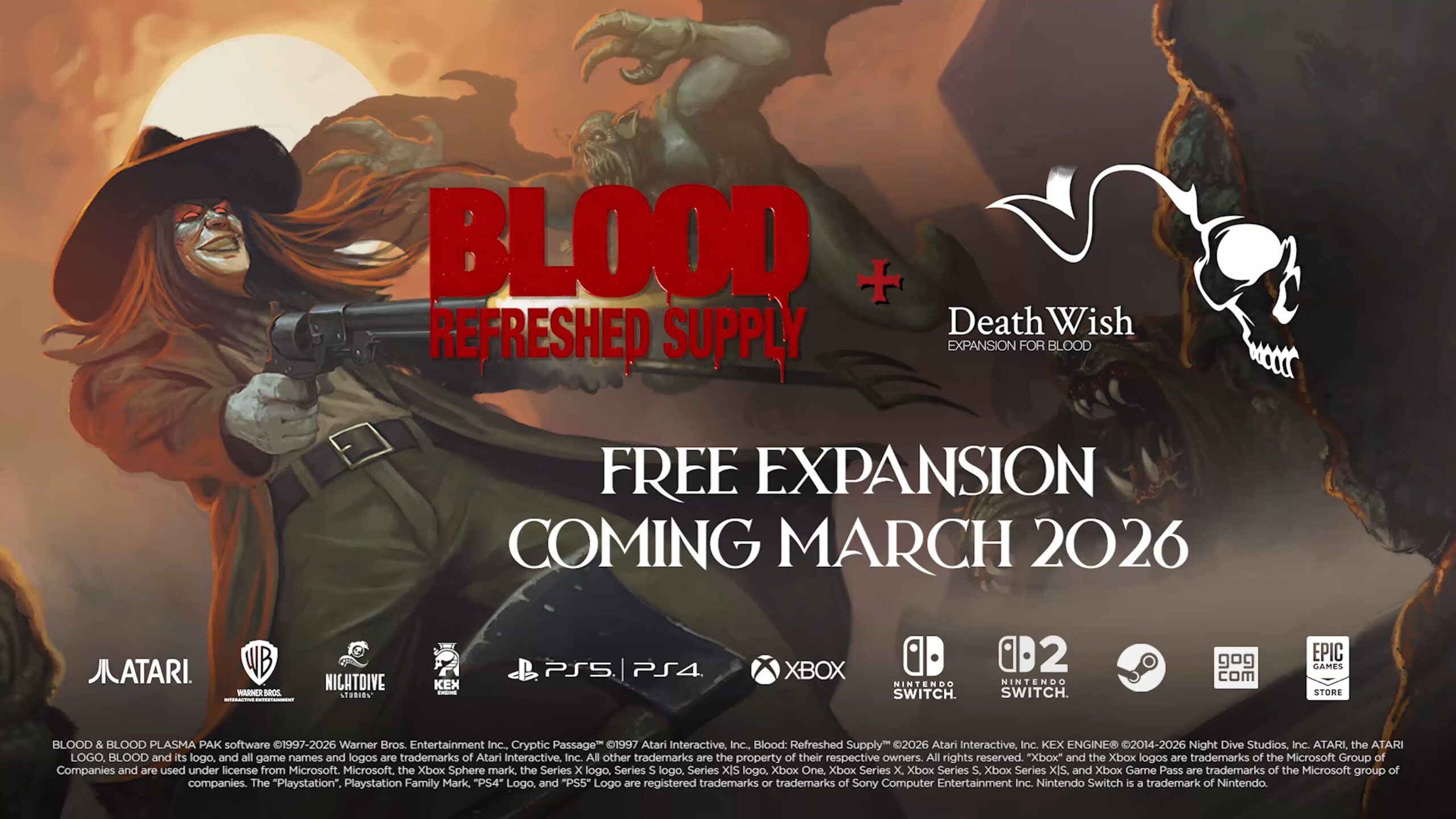 Blood: Refreshed Supply recebe DLC gratuita Death Wish