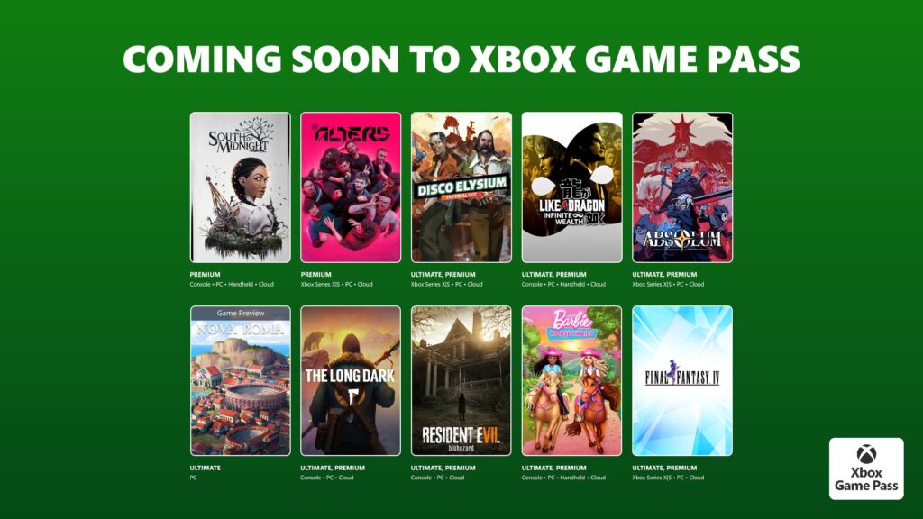 Game Pass anuncia nova leva de jogos chegando em março