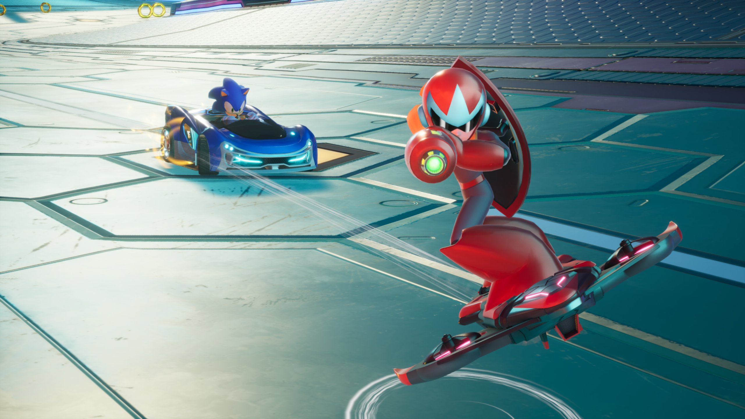 Sonic Racing: CrossWorlds DLC do Mega Man já está disponível