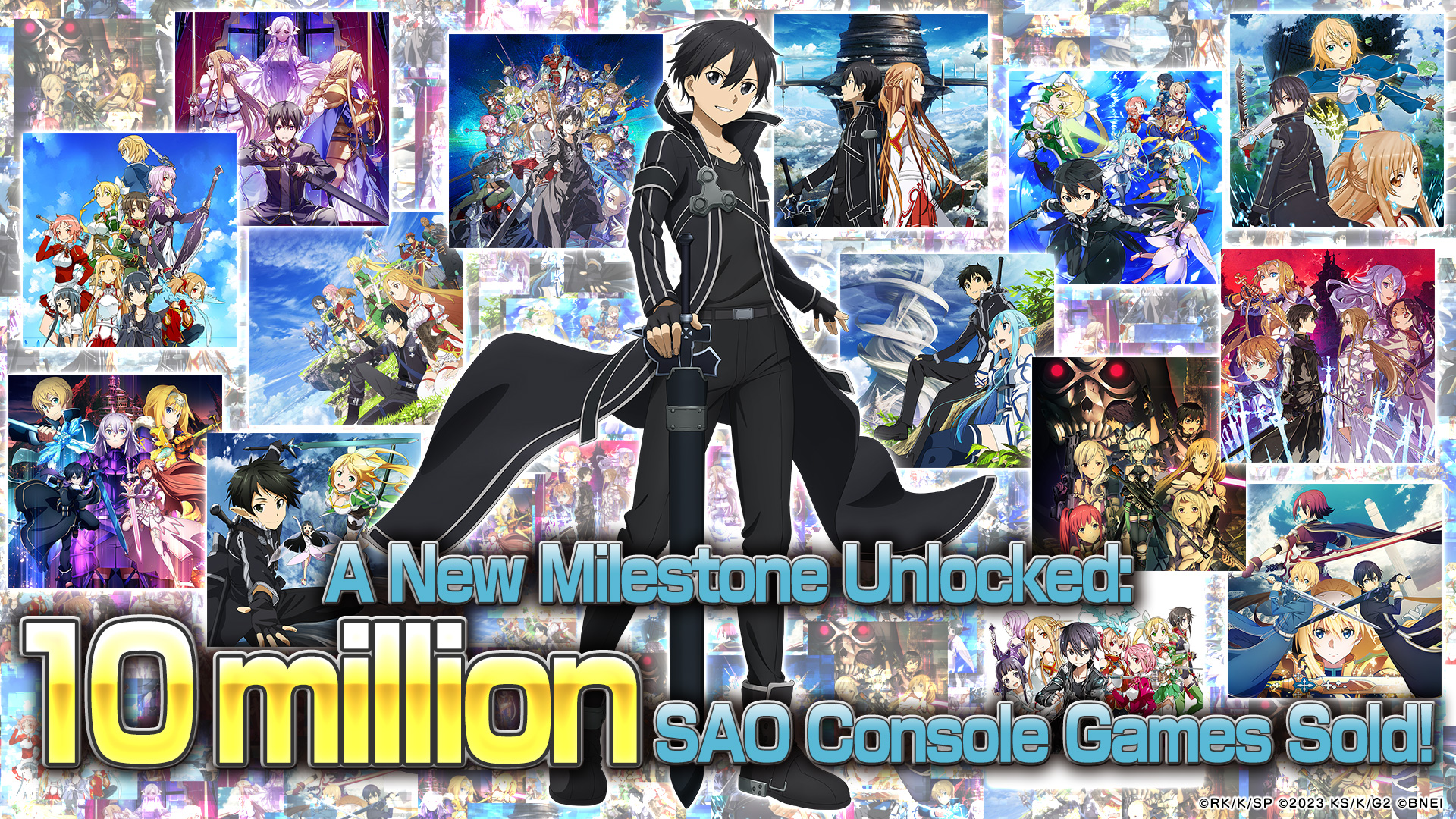 Franquia Sword Art Online alcança 10 milhões de cópias vendidas nos consoles