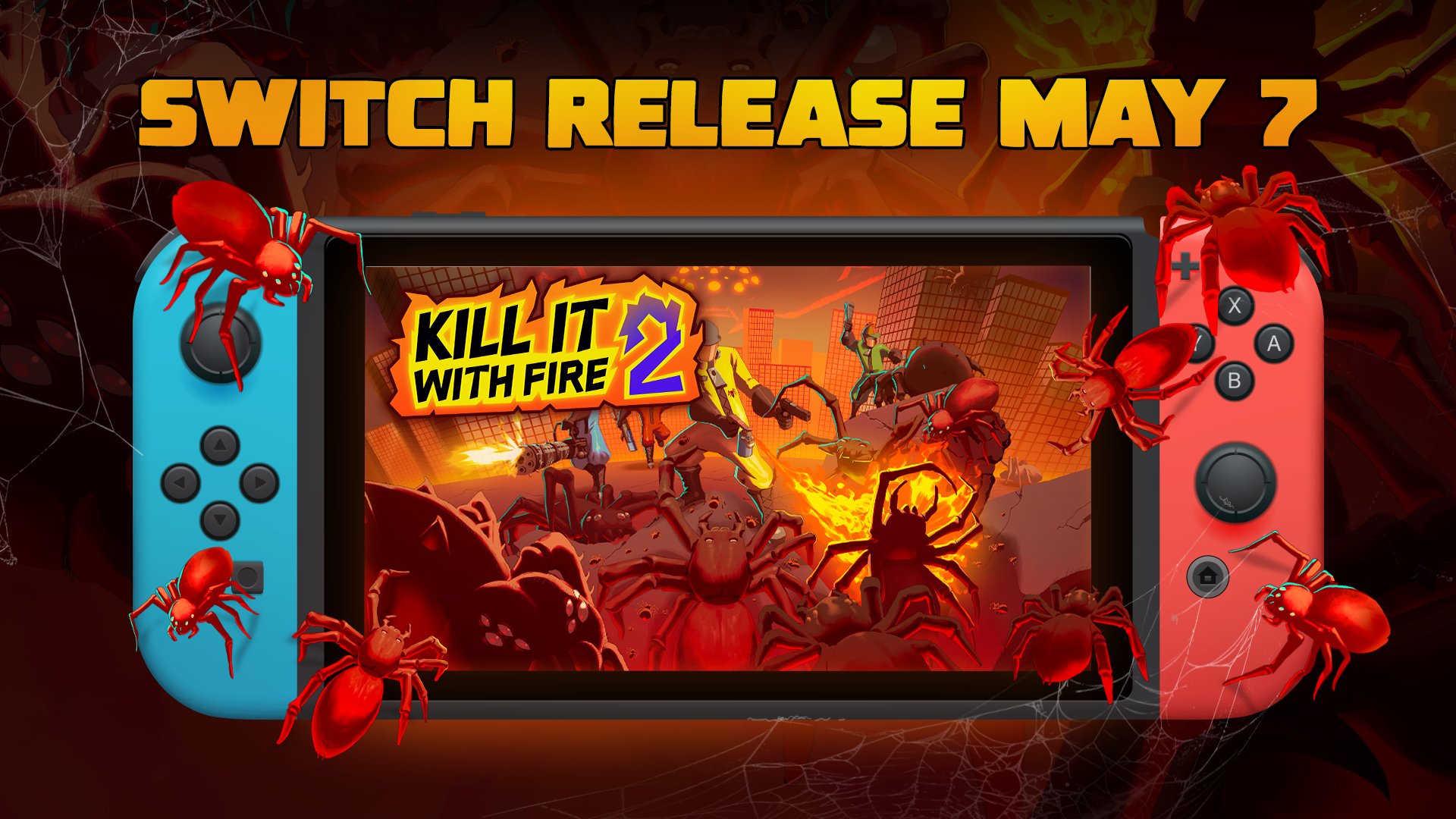 Kill It With Fire 2 será lançado para o Nintendo Switch em 7 de maio