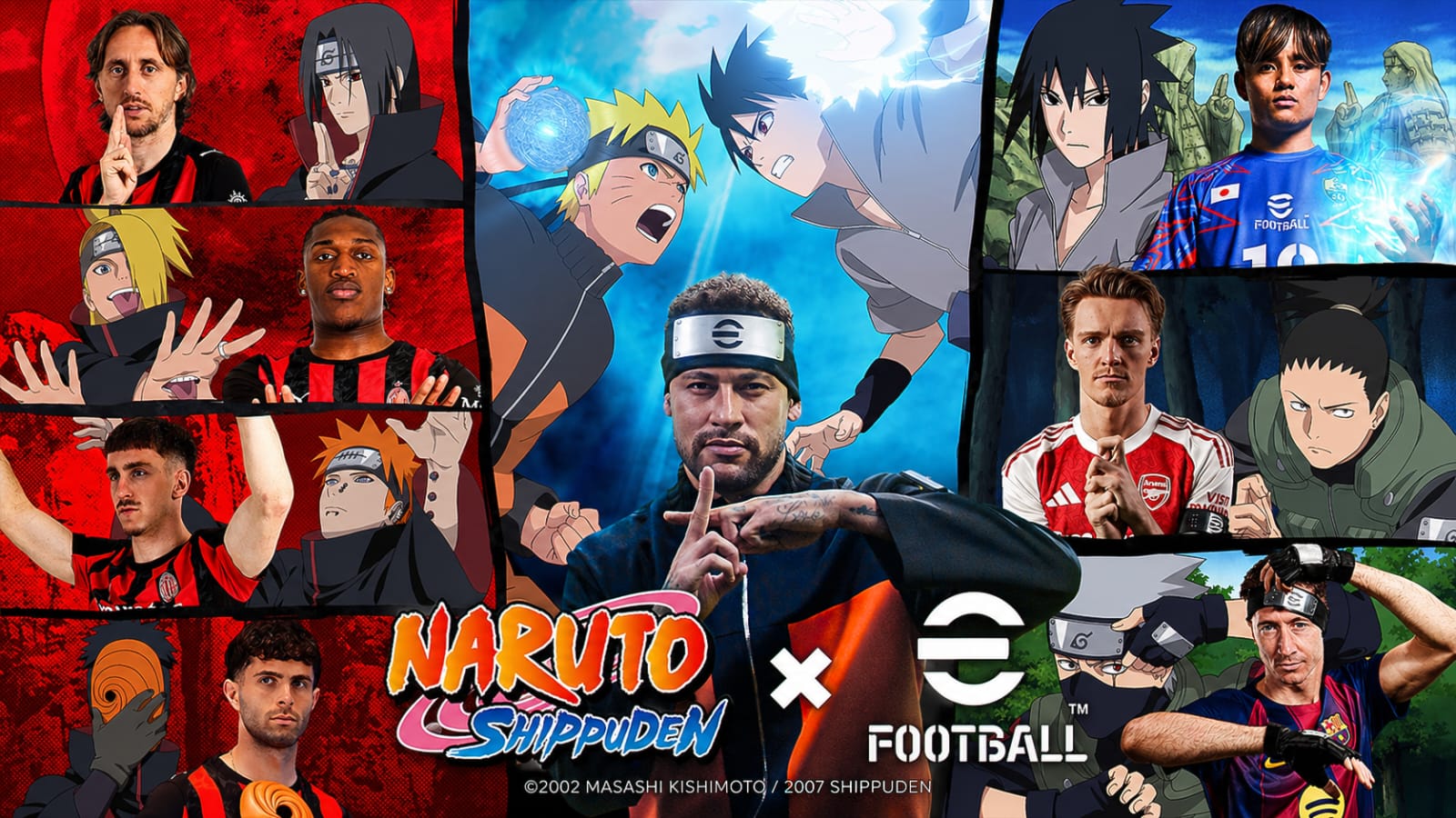 eFootball anuncia crossover inusitado com Naruto Shippuden