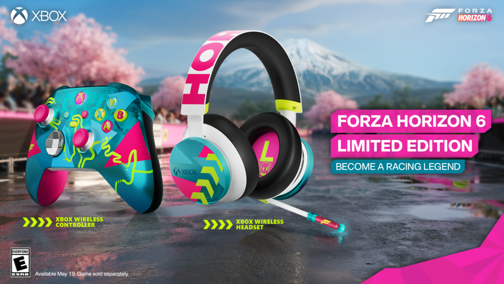 Xbox revela controle e headset de edição limitada de Forza Horizon 6
