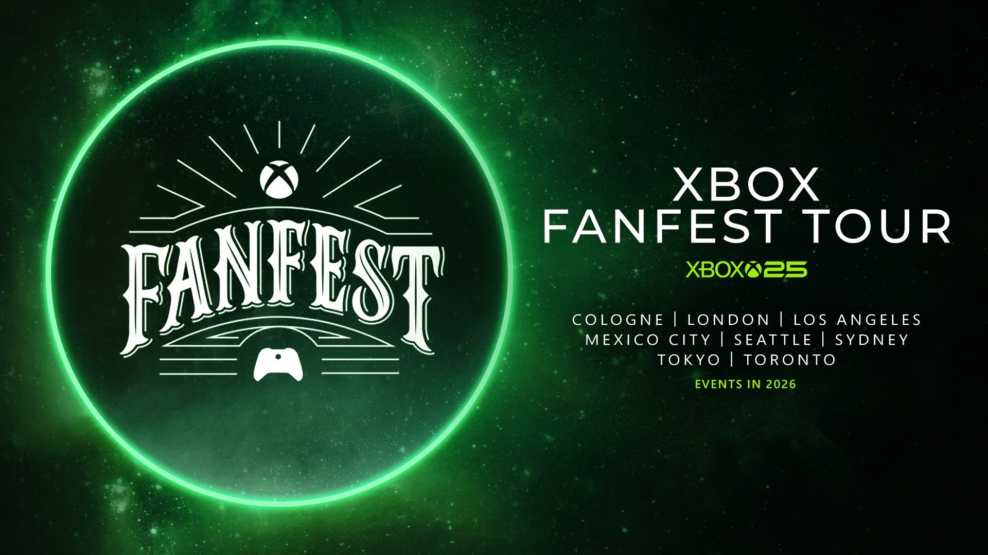 Xbox FanFest Tour 2026 é anunciada; Brasil fica de fora
