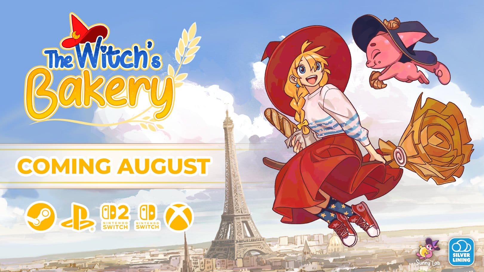 The Witch’s Bakery chega ao PS5, XBOX Series, PC, Nintendo Switch e Switch 2 em Agosto
