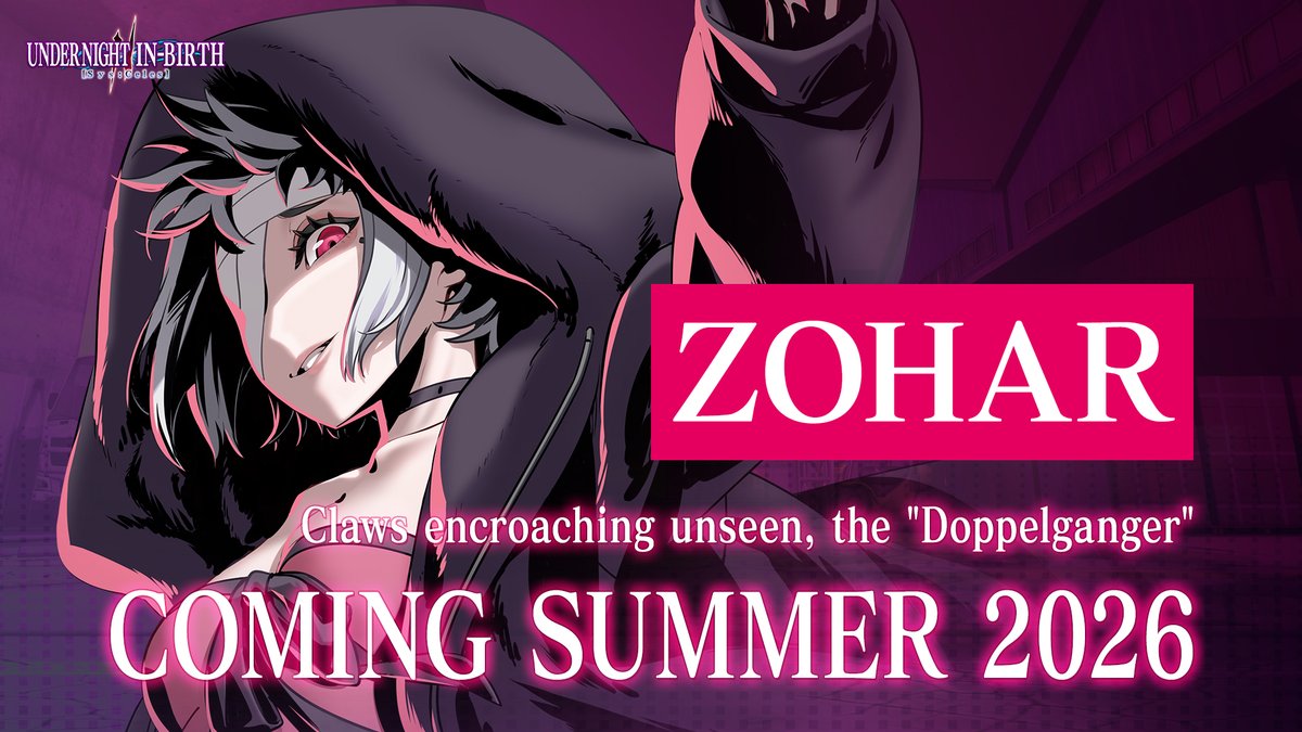 Under Night In-Birth II Sys:Celes anuncia Zohar como nova personagem DLC