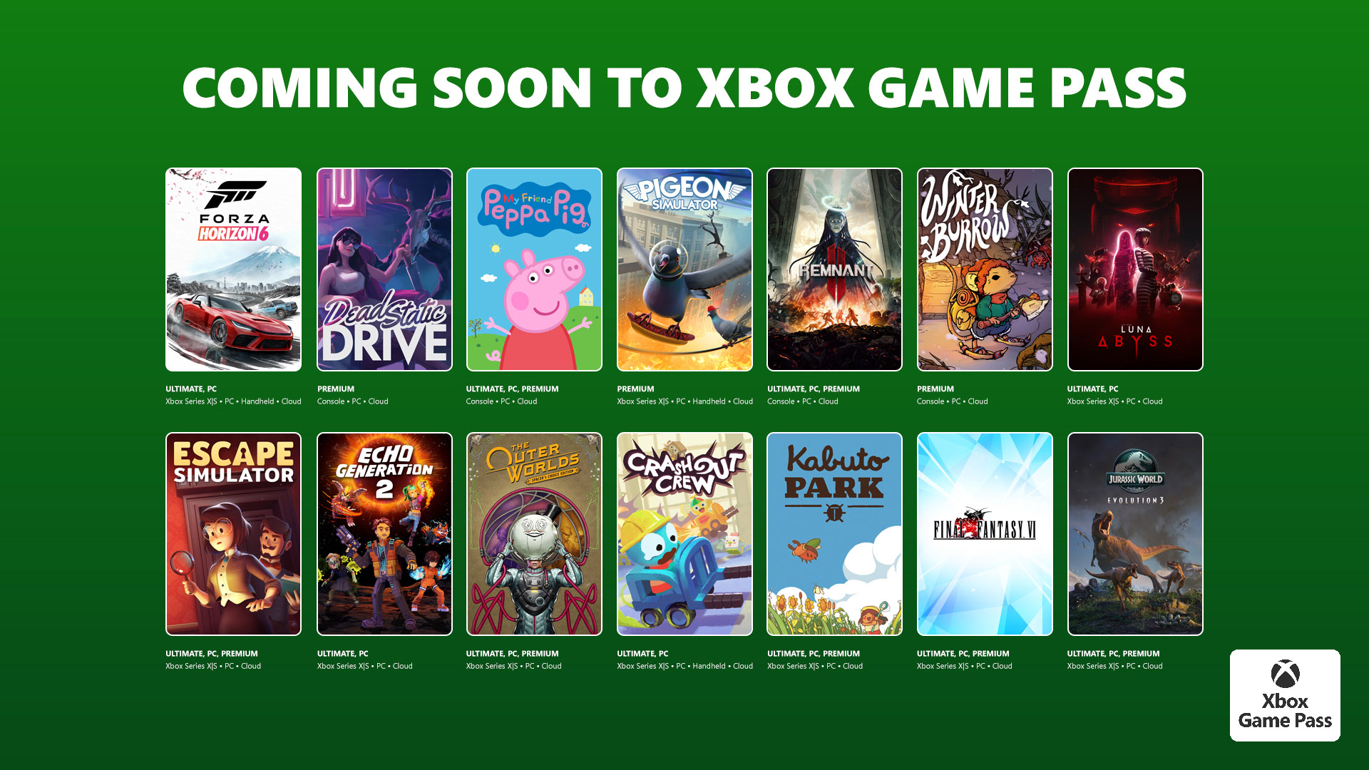 Xbox game pass recebe segunda leva de jogos entre maio e junho