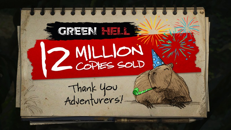 Green Hell ultrapassa a marca de 12 milhões de cópias vendidas