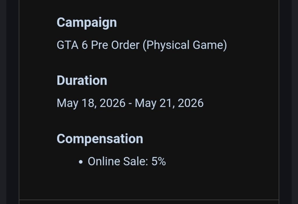 gta6 pre venda