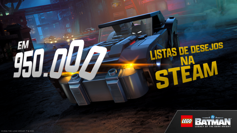 LEGO Batman: O Legado do Cavaleiro das Trevas ultrapassa 950 mil wishlists
