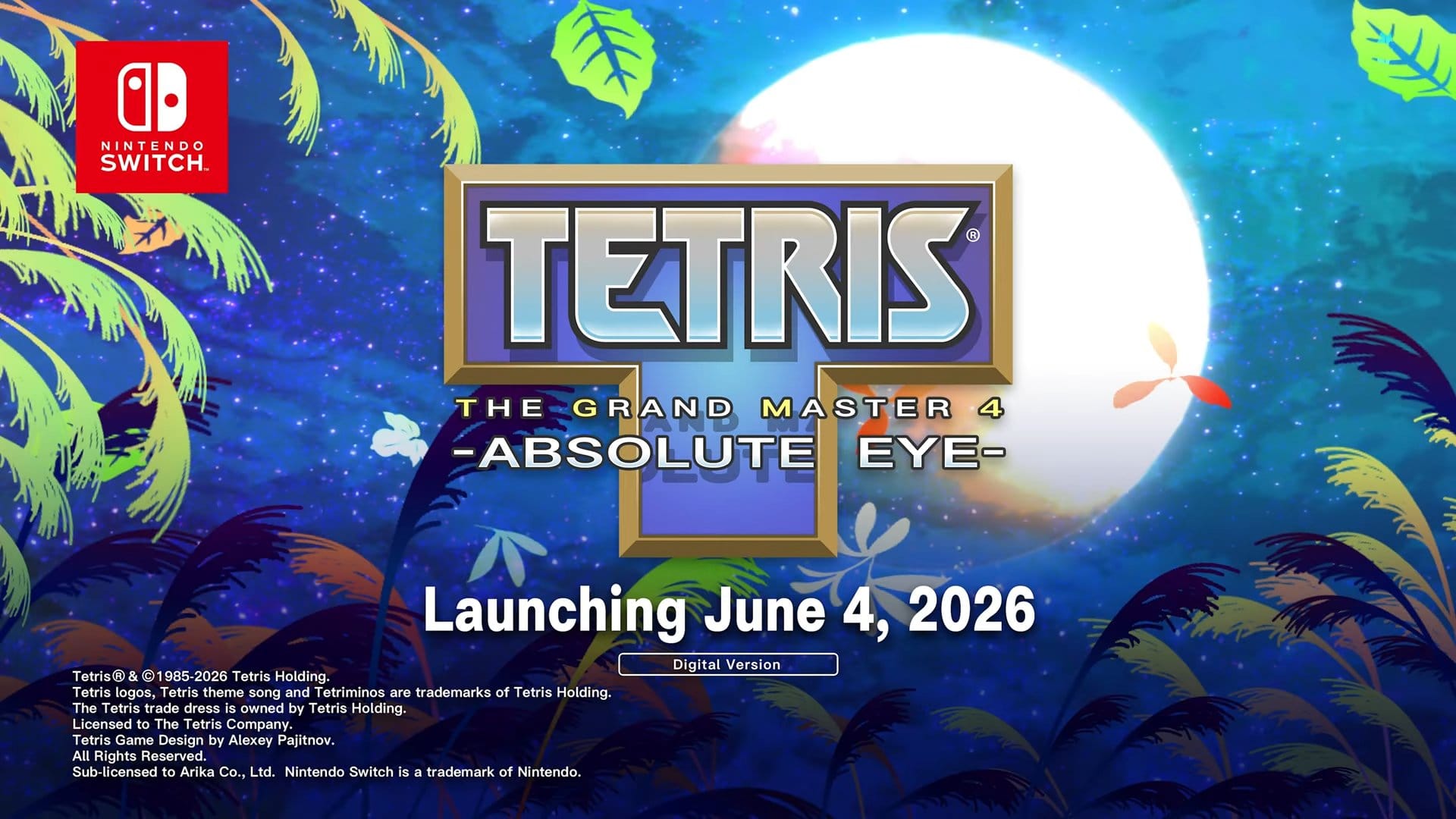 Tetris the Grand Master 4: Absolute Eye é anunciado para o Nintendo Switch