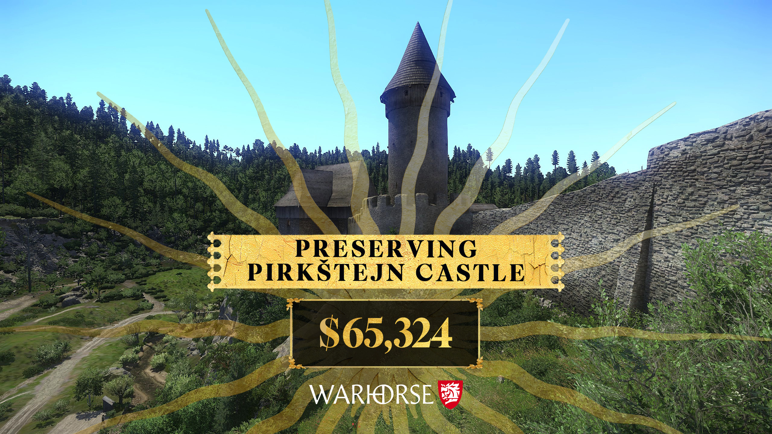 Warhorse Studios doa US$ 65 mil para preservar o castelo real de Kingdom Come Deliverance
