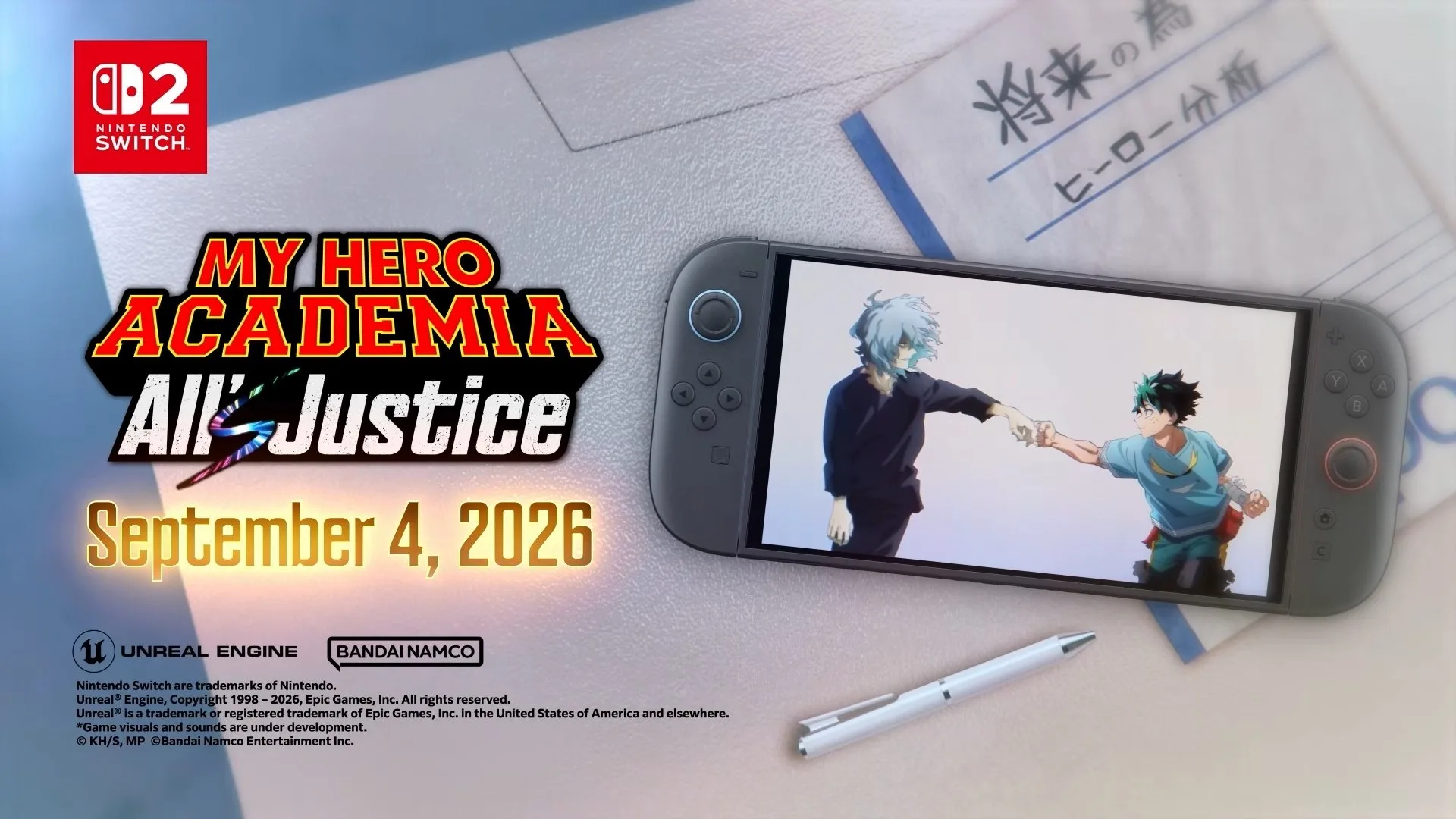 MY HERO ACADEMIA: ALL’S JUSTICE é lançado para Nintendo Switch 2