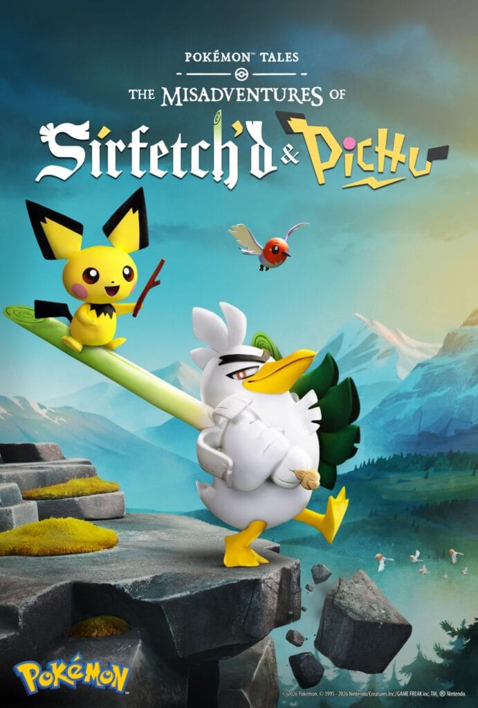 Pokémon Tales The Misadventures of Sirfetch’d & Pichu key art (1)