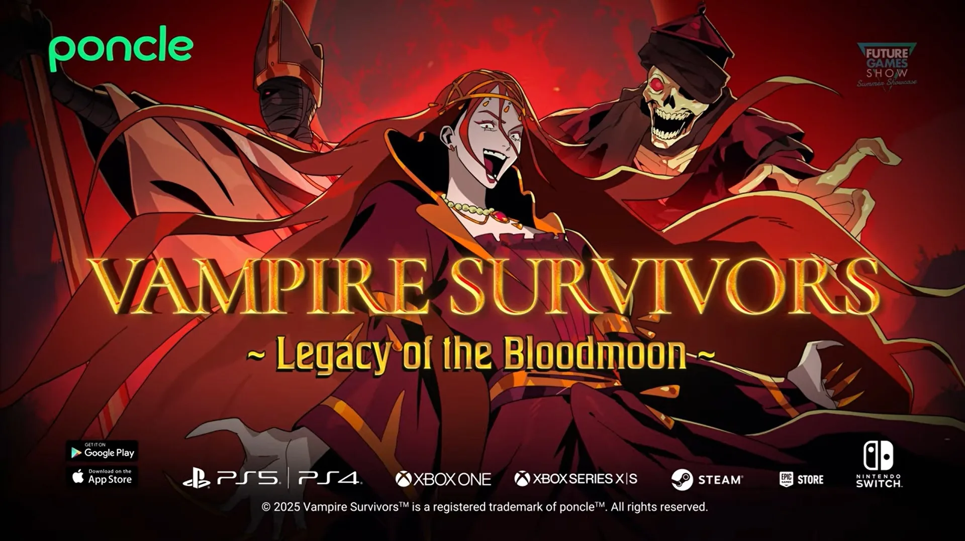 Vampire Survivors: Expansão Legacy of the Bloodmoon chega em 28 de agosto