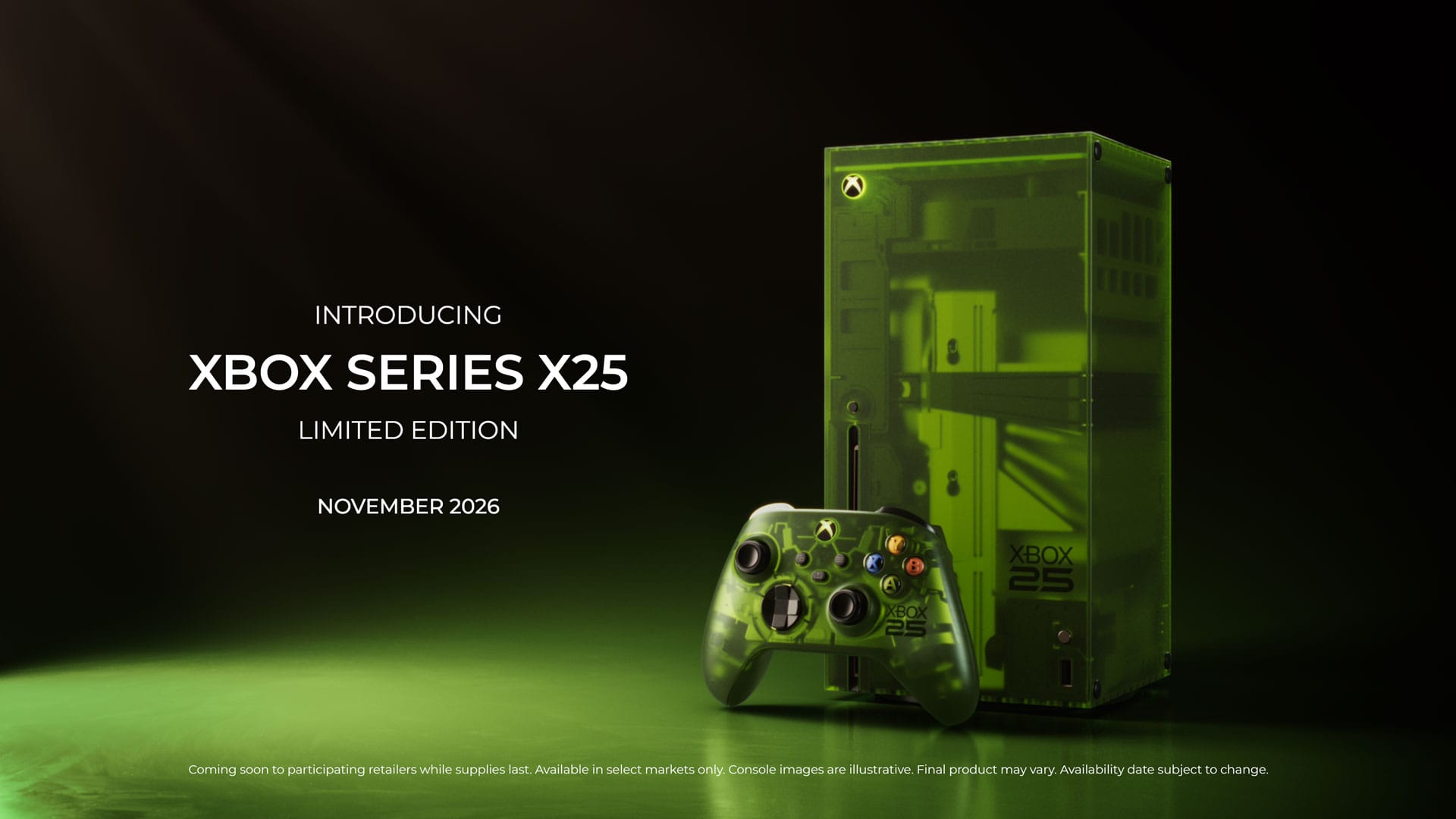Microsoft anuncia Xbox Series X e controle em edição translúcida de 25 anos