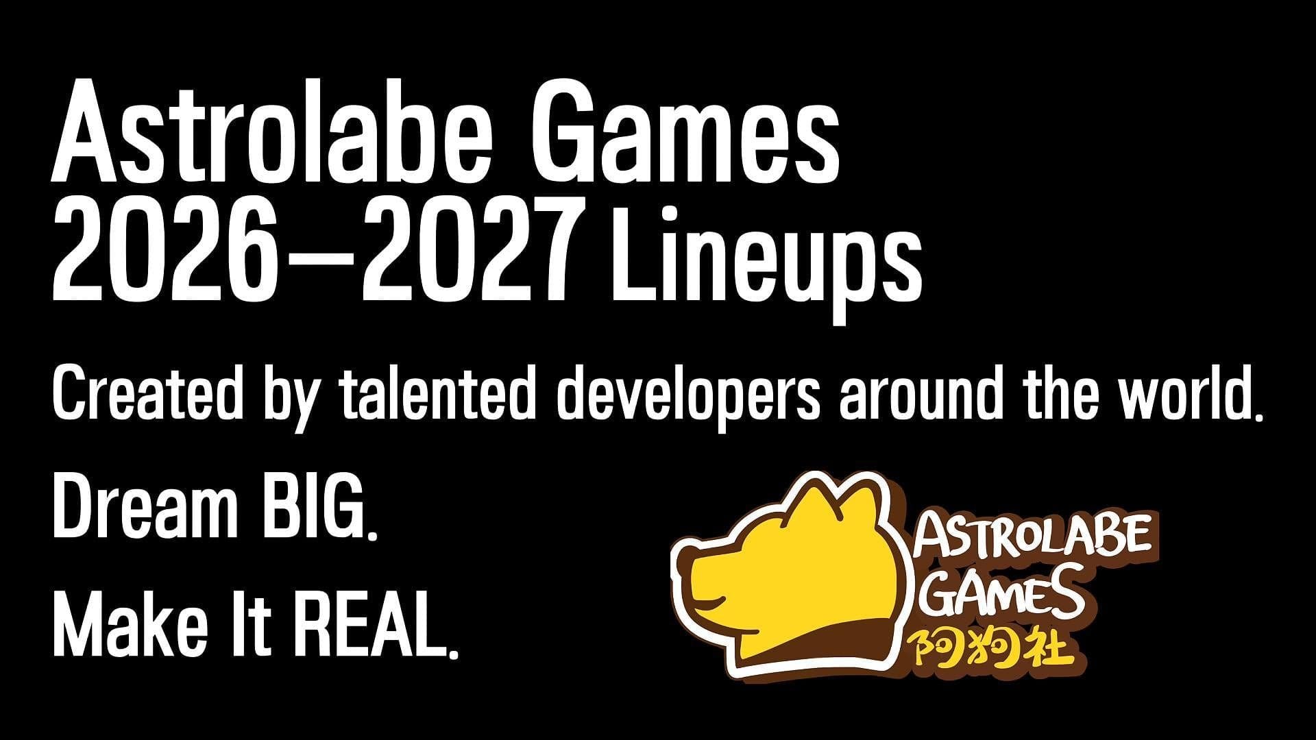 Astrolabe Games revela calendário para 2026-2027