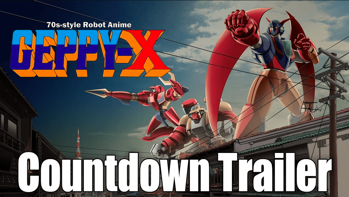 70s-style Robot Anime Geppy-X ganha trailer de contagem regressiva