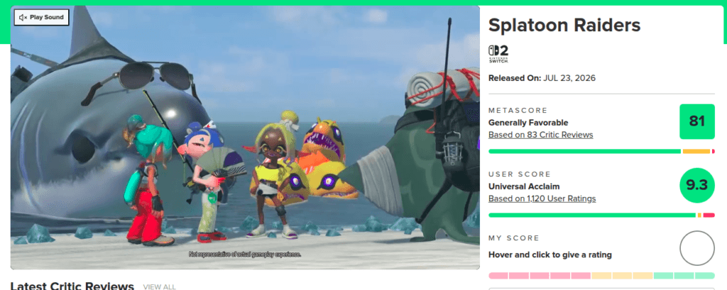 Splatoon Raiders - Metacritic