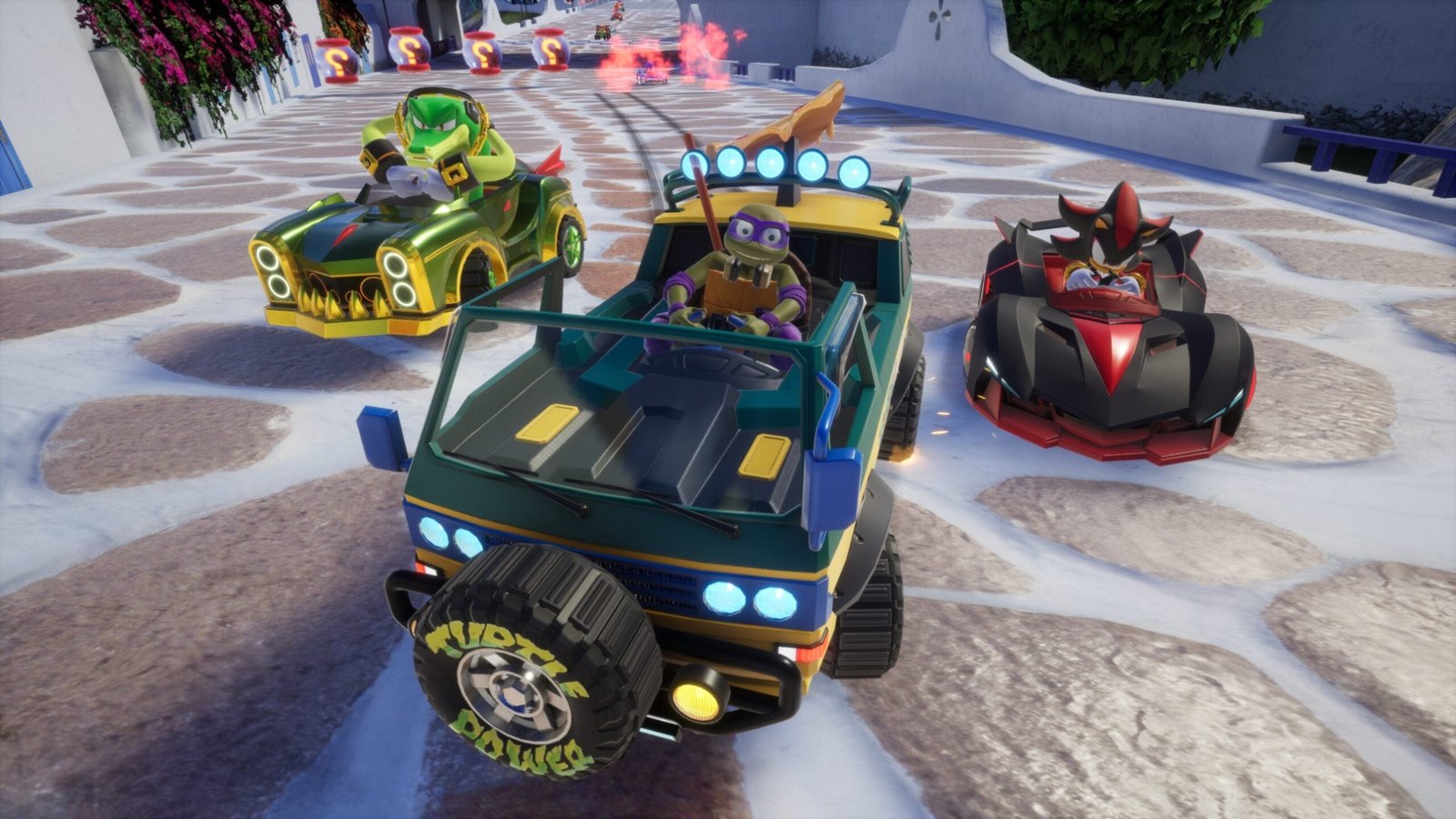 DLC das Tartarugas Ninja já está disponível para Sonic Racing: CrossWorlds