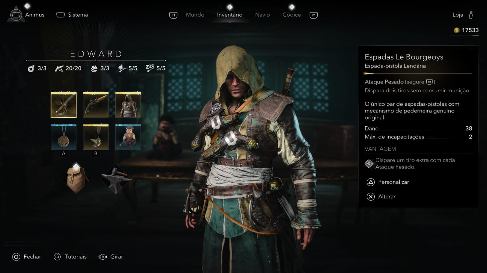 Assassin’s Creed Black Flag Resynced: Como conseguir uma vestimenta e pistola lendárias nos primeiros minutos