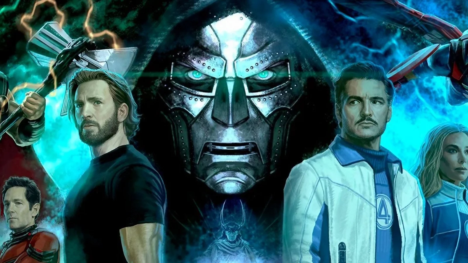 Primeira arte de Avengers: Doomsday revela visual do Doutor Destino e elenco completo