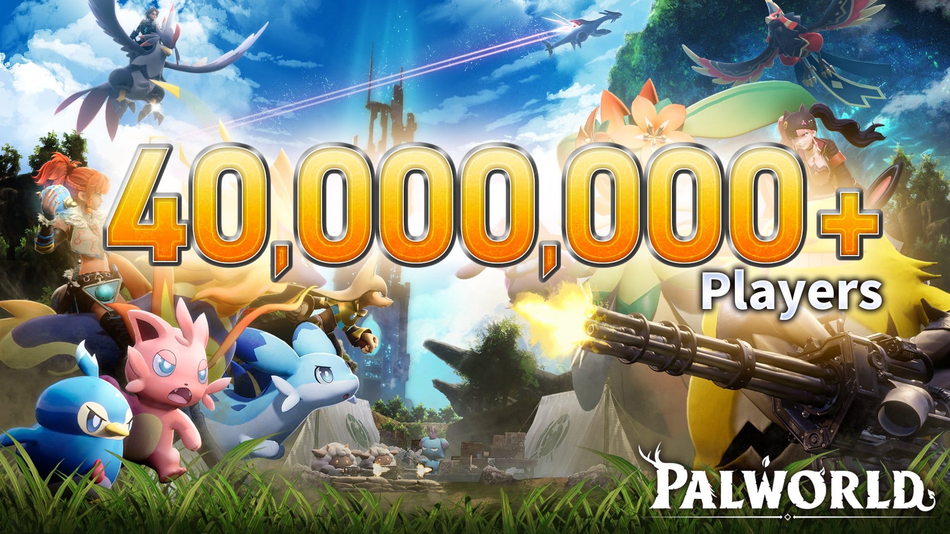 Palworld ultrapassou 40 milhões de jogadores