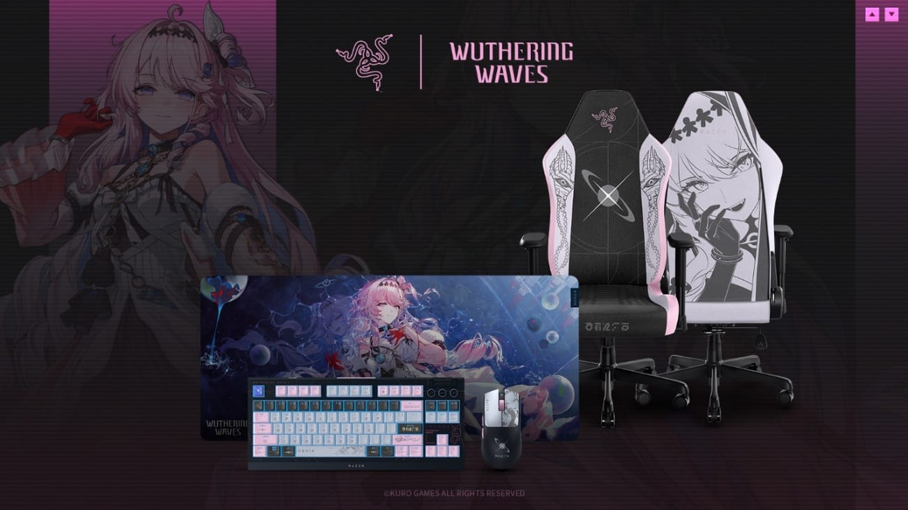 Razer anuncia linha exclusiva de periféricos em colaboração com Wuthering Waves