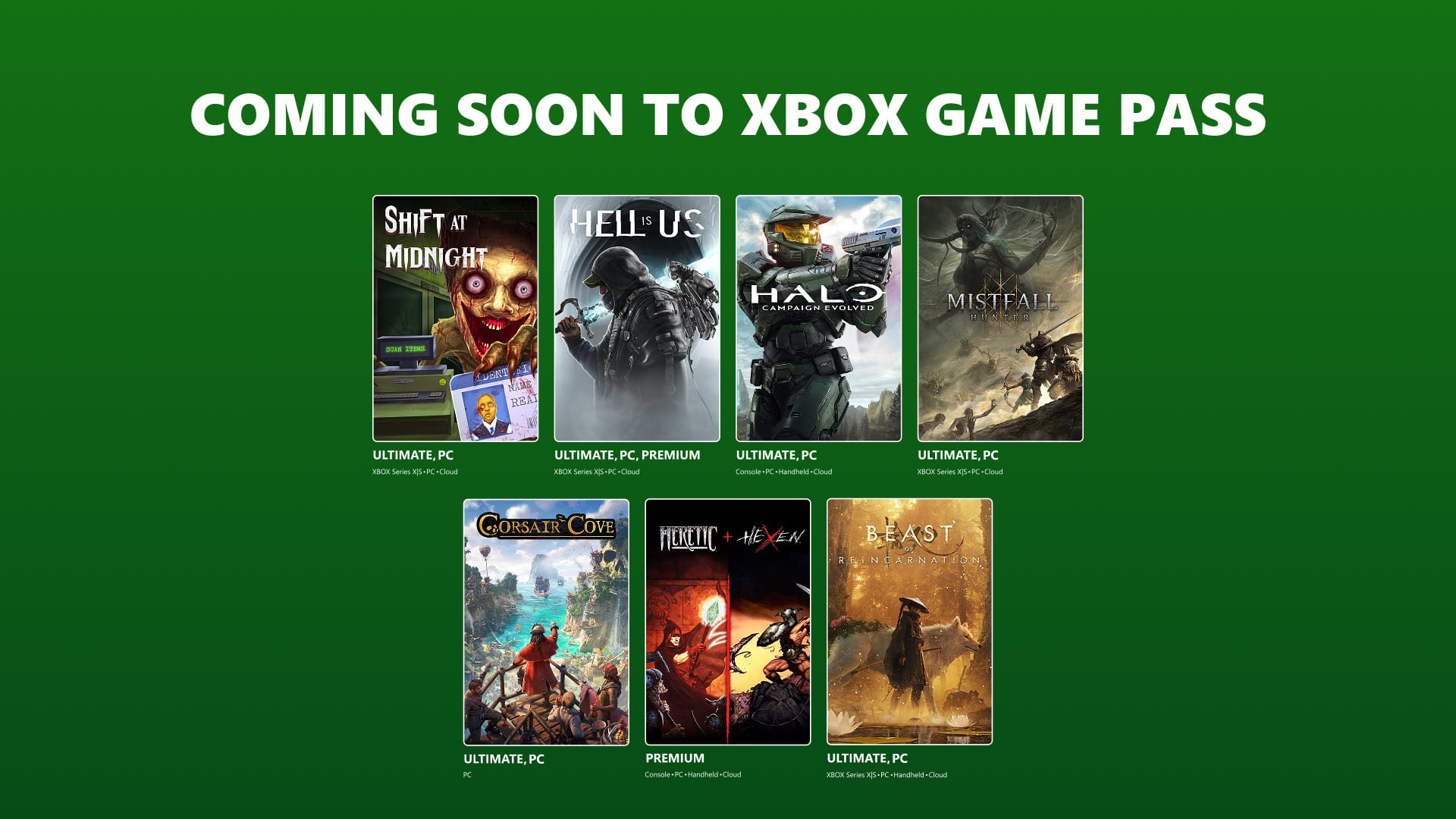 Nova leva de jogos do Game Pass é revelada com Halo: Campaign Evolved e Beast of Reincarnation em destaque