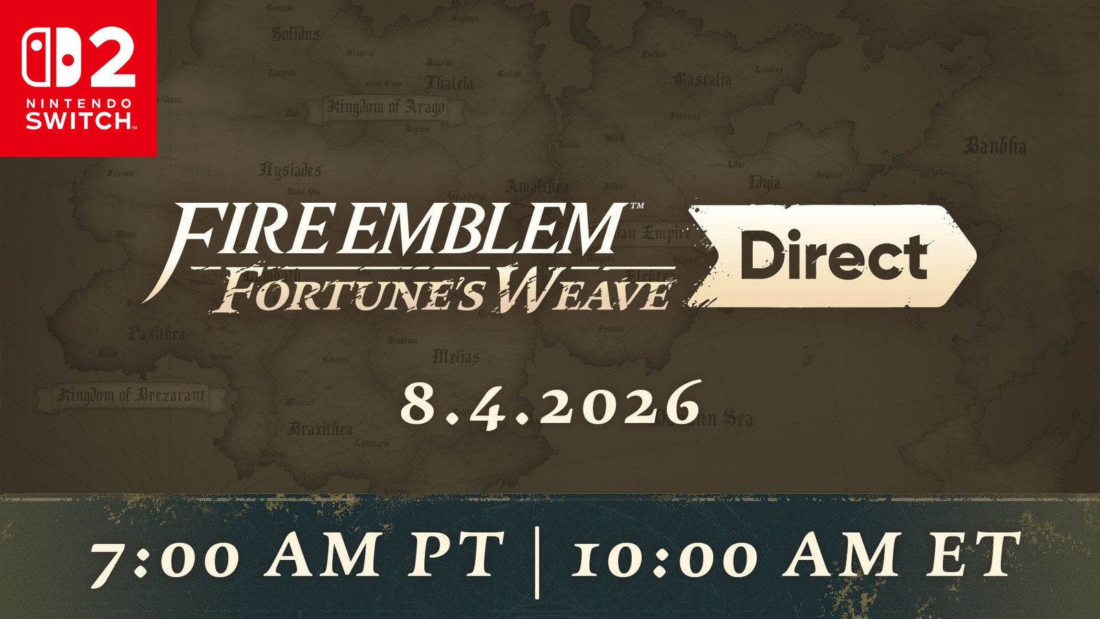 Nintendo anuncia Fire Emblem: Fortune’s Weave Direct para 4 de agosto