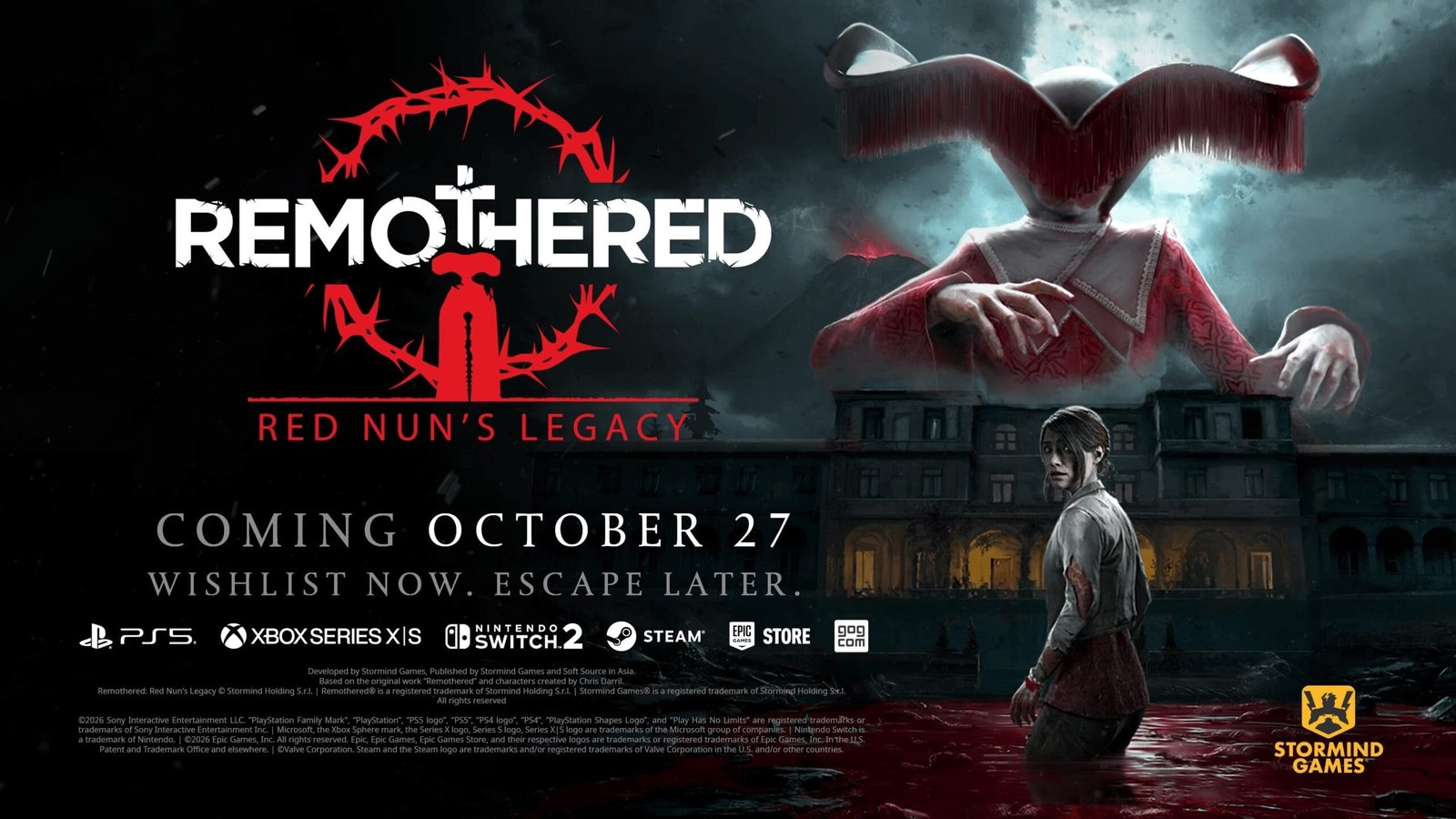 Remothered: Red Nun’s Legacy será lançado no dia 27 de outubro