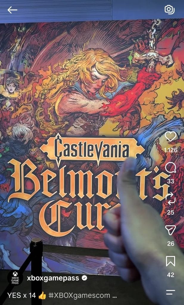 castlevania belmont curse game pass