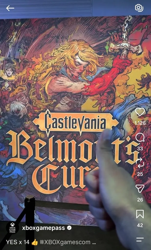 castlevania belmont curse game pass