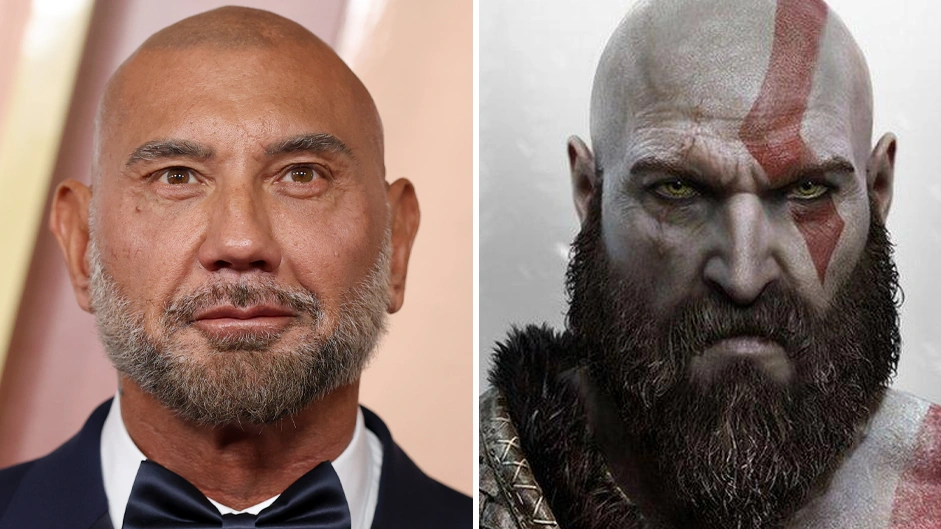 Dave Bautista é confirmado como o Kratos na série de God of War da Prime Video