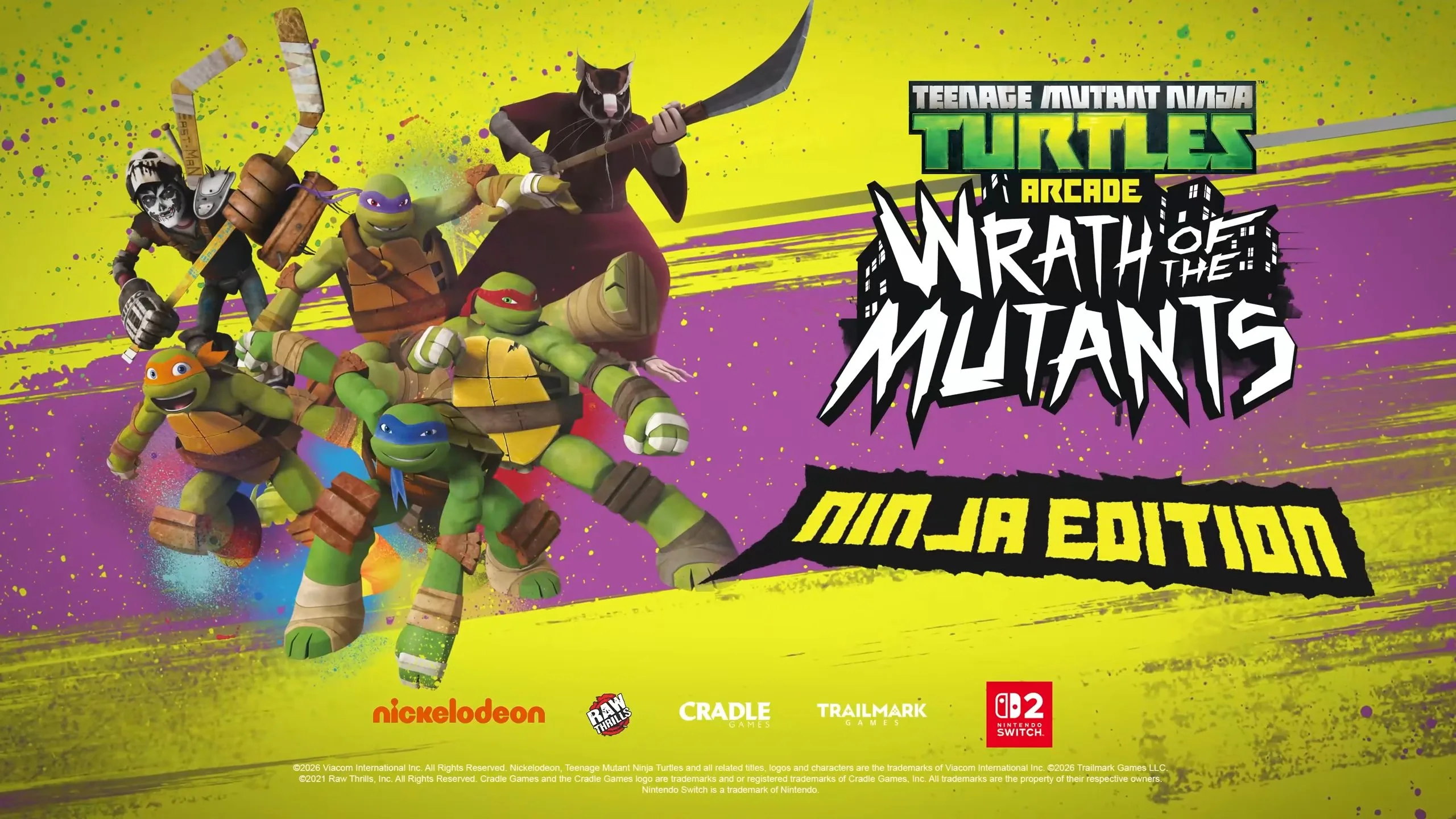 Teenage Mutant Ninja Turtles Arcade: Wrath of the Mutants – Ninja Edition é anunciado para o Switch 2