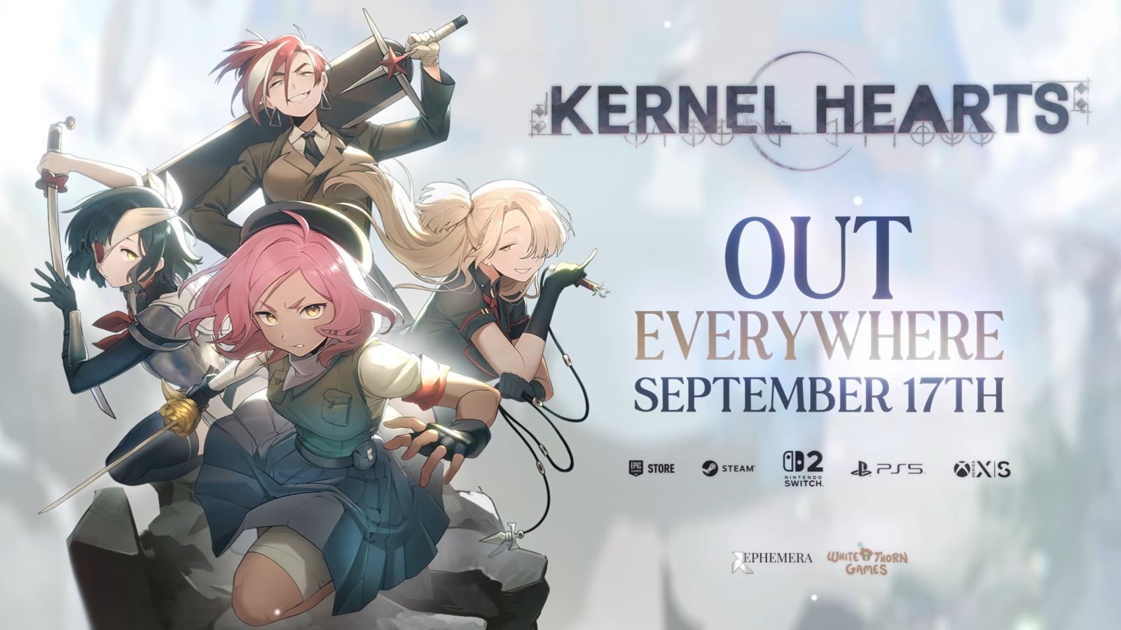 Kernel Hearts será lançado em 17 de setembro para PC e consoles