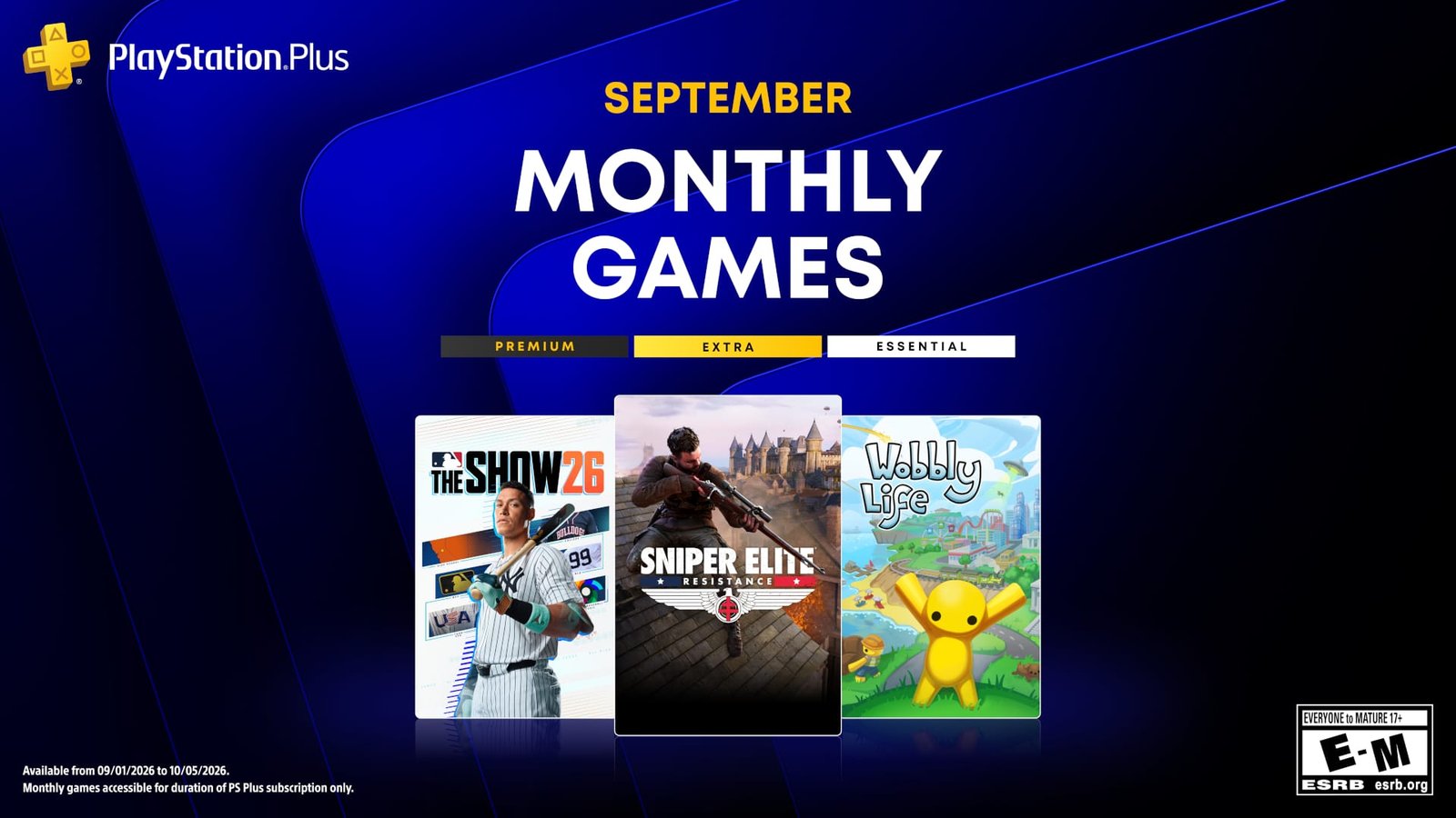PlayStation Plus Essential: Jogos mensais de setembro são anunciados